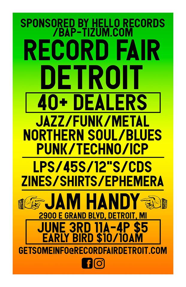 Hip In Detroit Record Fair Detroit Brings Vinyl to the Jam Handy