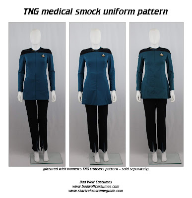 Women's TNG medical smock sewing pattern
