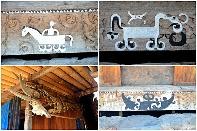 Detalles de las maderas de alguna casa de Bena Detalles de las maderas de alguna casa de Bena, Flores, Indonesia