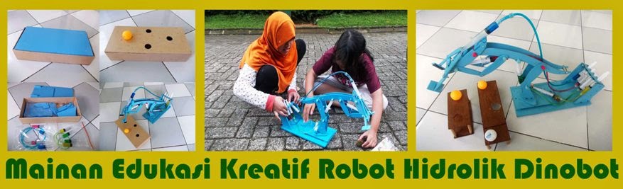 Mainan Edukasi Kreatif Robot Hidrolik Dinobot
