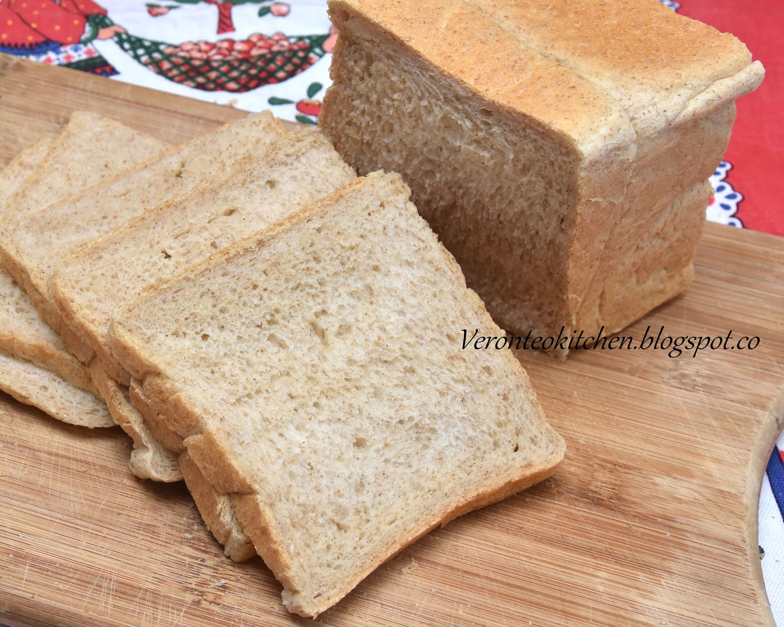 Veronica's Kitchen Whole Wheat Butter Bread Loaf 奶油全麦面包