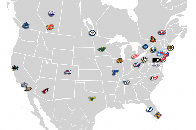nhl teams and locations