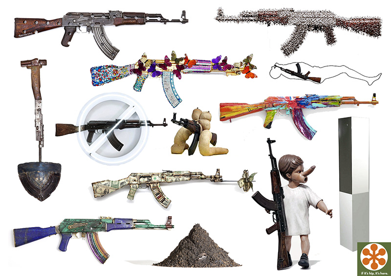 gun art for peace