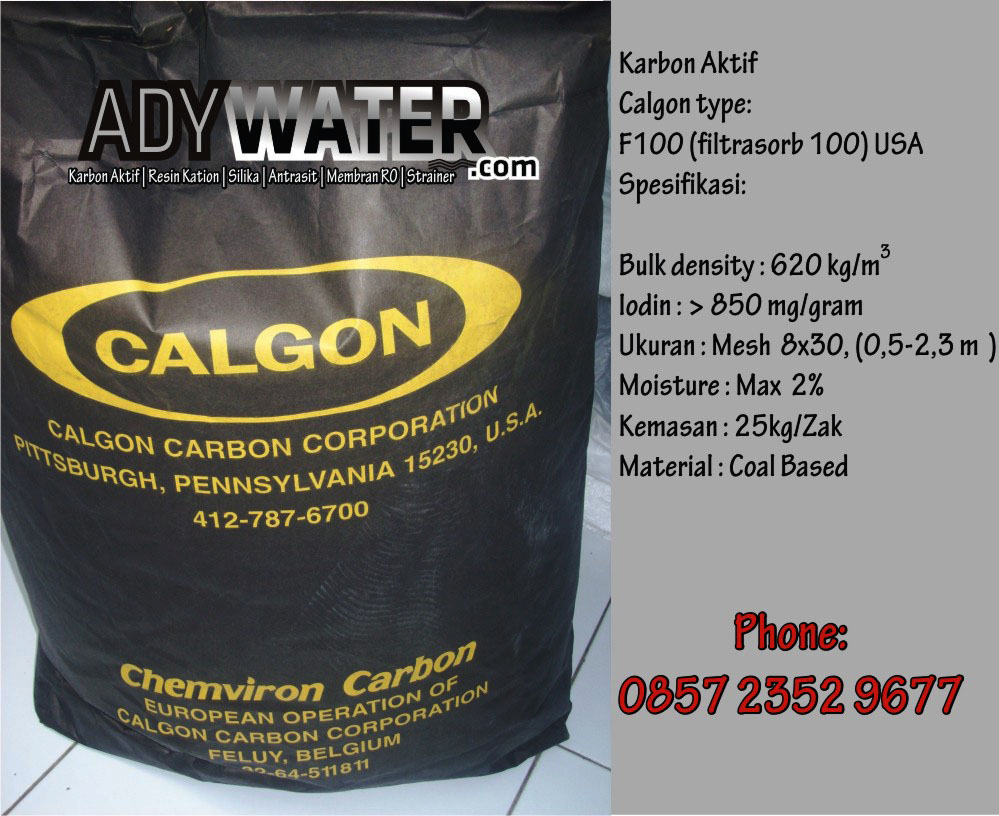 Penjual dan Distributor Karbon Aktif Calgon Ady Water supplier