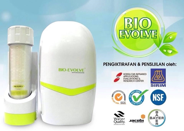 Bio Evolve, Bio EvolveTM Water Purification System, water filter, penuras air, air selamat diminum, penapis air murah, penapis air selamat, penapis air jimat tenaga, byrawlins Bio Evolve, Bio EvolveTM Water Purification System, water filter, penuras air, air selamat diminum, penapis air murah, penapis air selamat, penapis air jimat tenaga, byrawlins