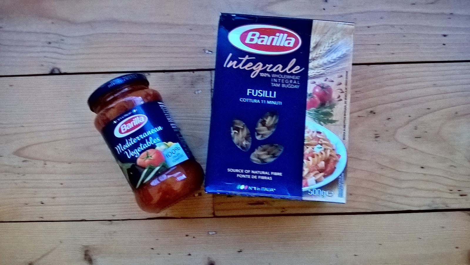Barilla Mediterranean Vegetable Sauce & Whole Wheat Fusilli - Degustabox review - motherdistracted.co.uk