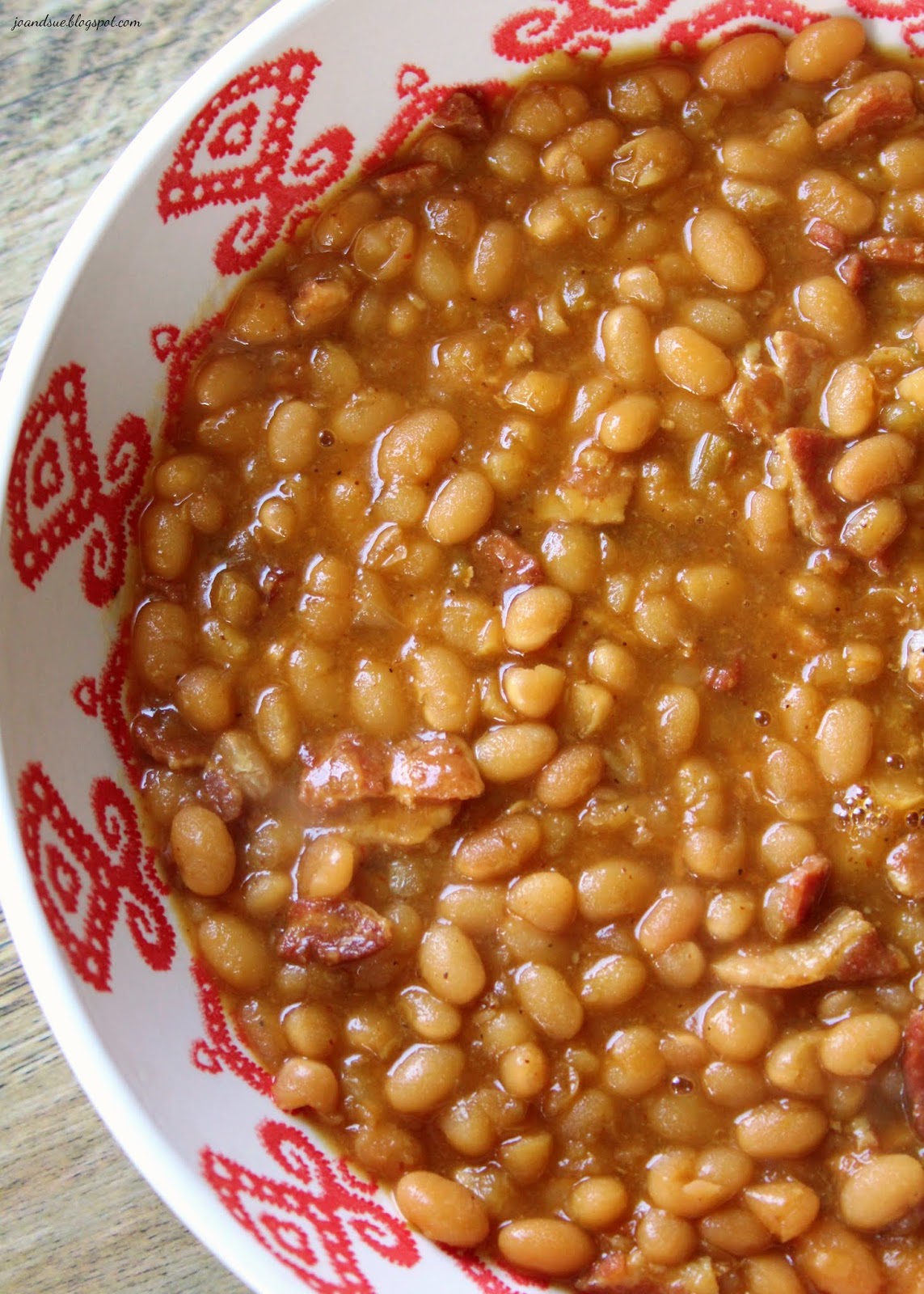 Jo and Sue Slow Cooker Beans With Bacon