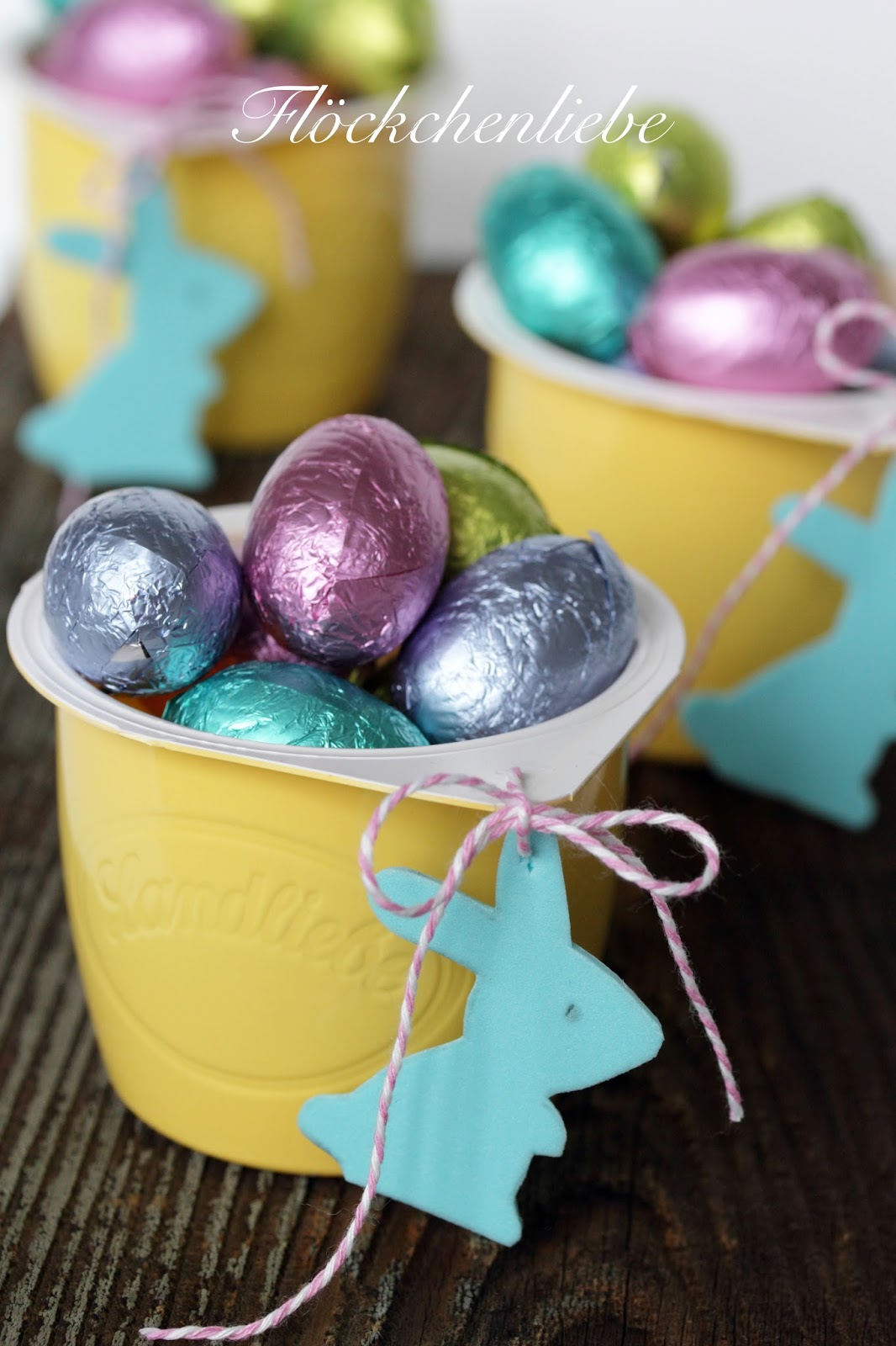 Flöckchenliebe: DIY schnelle Osternester