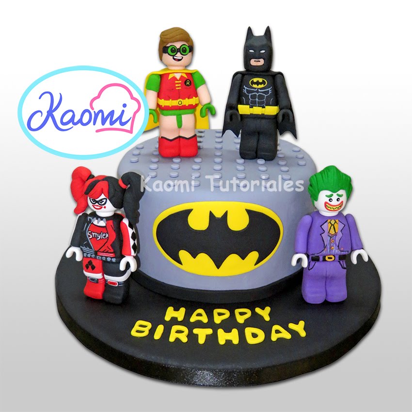 Kaomi Tutoriales: Cómo hacer personajes de Lego Batman para tortas / How to  make Lego Batman Cake Toppers