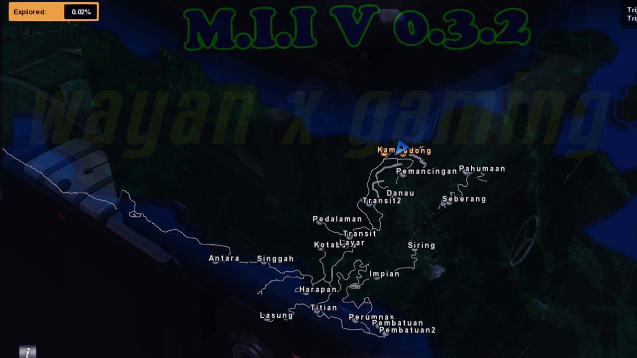 Mod Map M.I.I V 0.3.2 Reboisasi Euro Truck Simulator 2 Terbaru