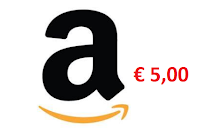 Vinci gratis fino a un massimo di 4 Buoni Amazon da 5,00€ Logo Vinci gratis fino a un massimo di 4 Buoni Amazon da 5,00€