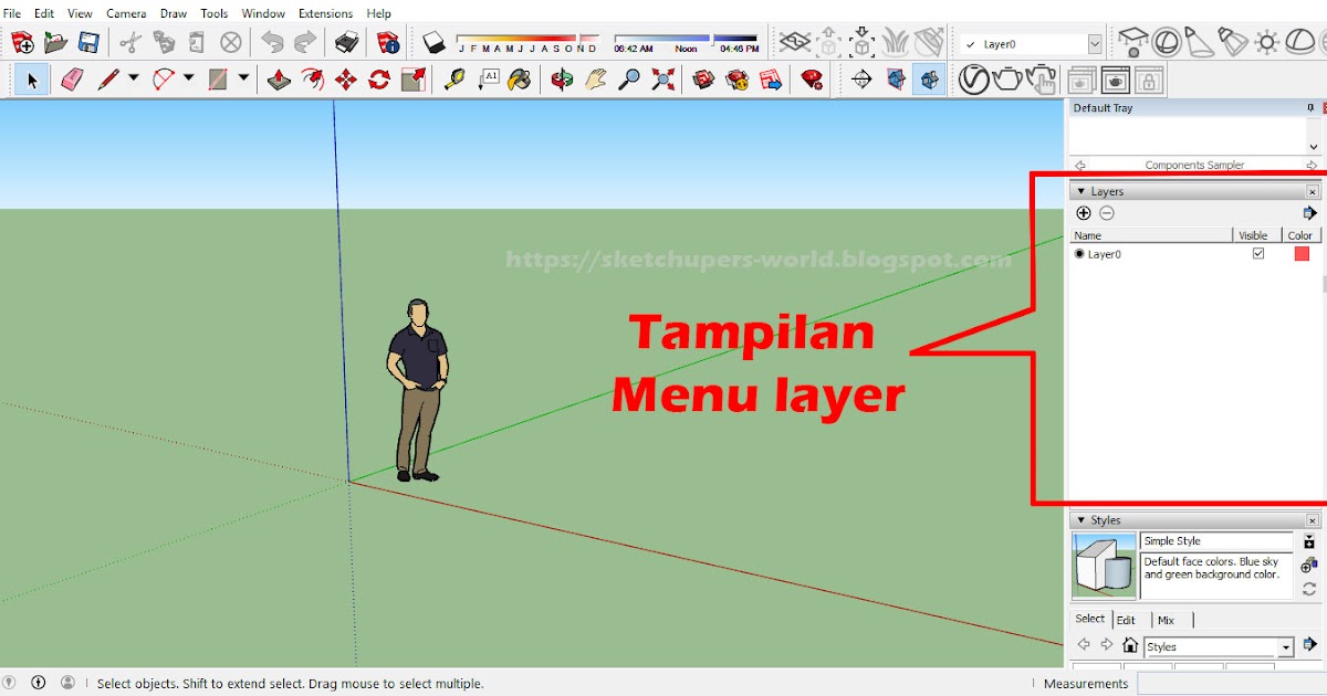 sketchup layers panel sketchup layers panel