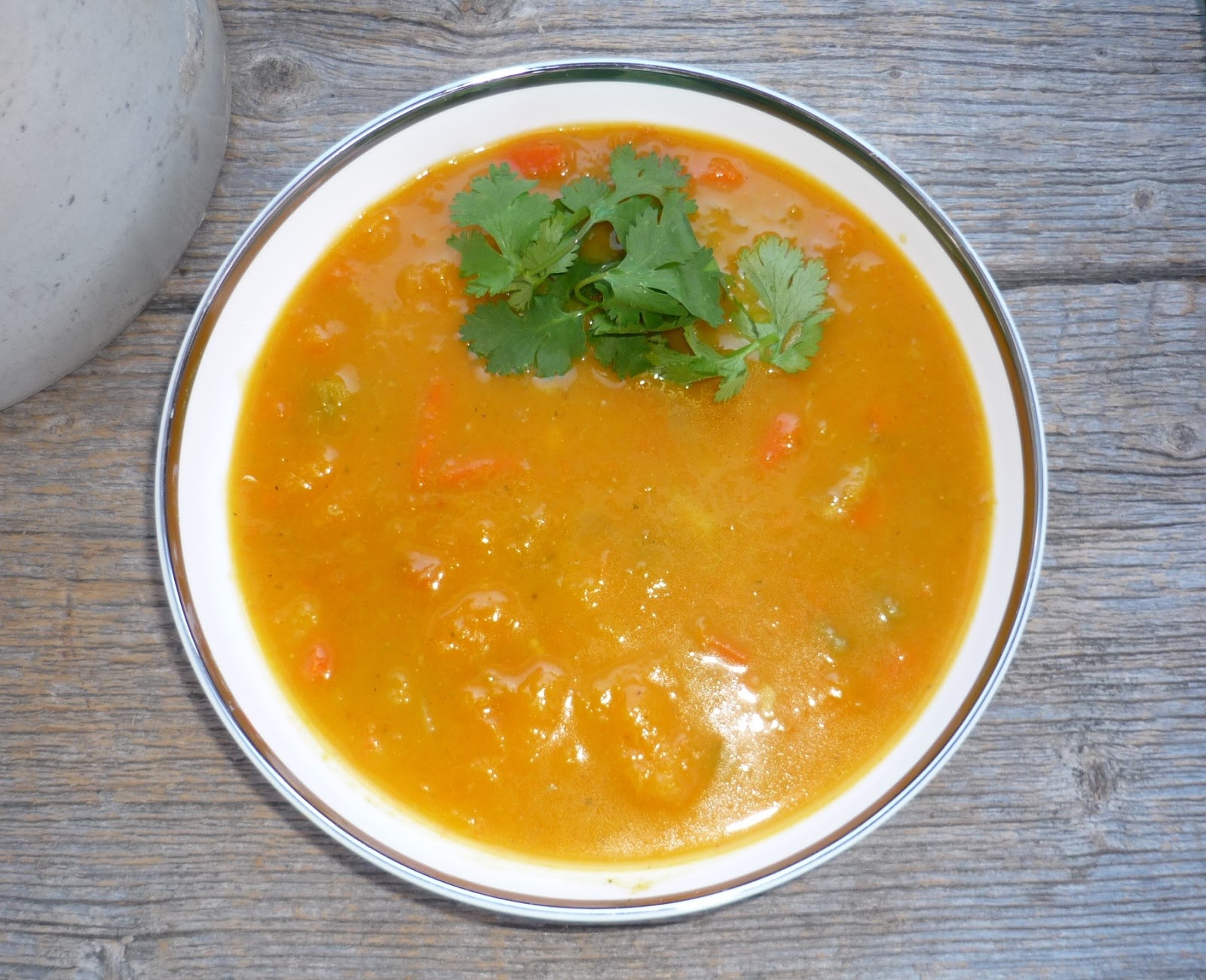food & fabric my vegan life Butternut Squash Soup with Curry and