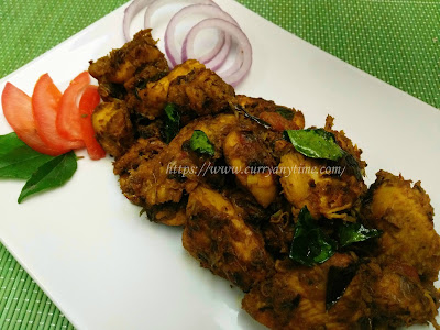Chicken Varattiyathu | Kerala Style Chicken Roast