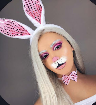21 Latest Classic Bunny Makeup For Halloween To Copy In 2019 scary vampires and many scary creatures 21 Latest Classic Bunny Makeup For Halloween To Copy In 2019