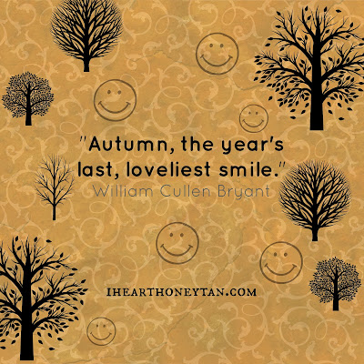 Autumn, the year's last loveliest smile William Cullen Bryant