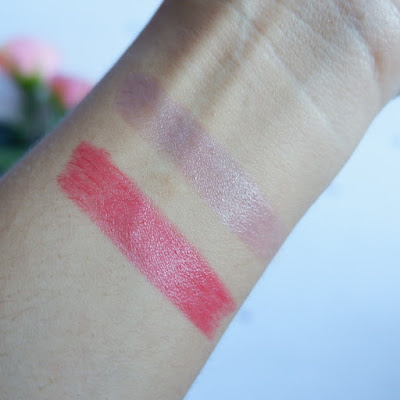 Moodmatcher 12 hours color changing lipstick by Fran Wilson - dark blue and red review