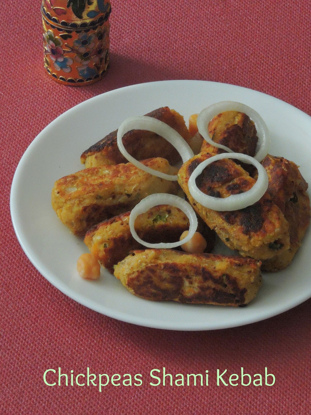 Priya's Versatile Recipes Chickpeas Shami Kebab/Vegetarian Channa