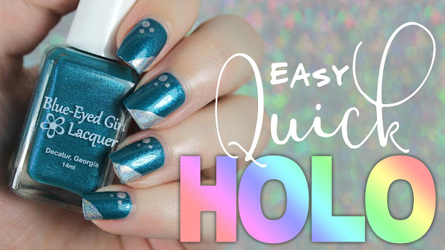 Super Simple Nail Art | Blue-Eyed Girl Lacquer + Vapid Lacquer