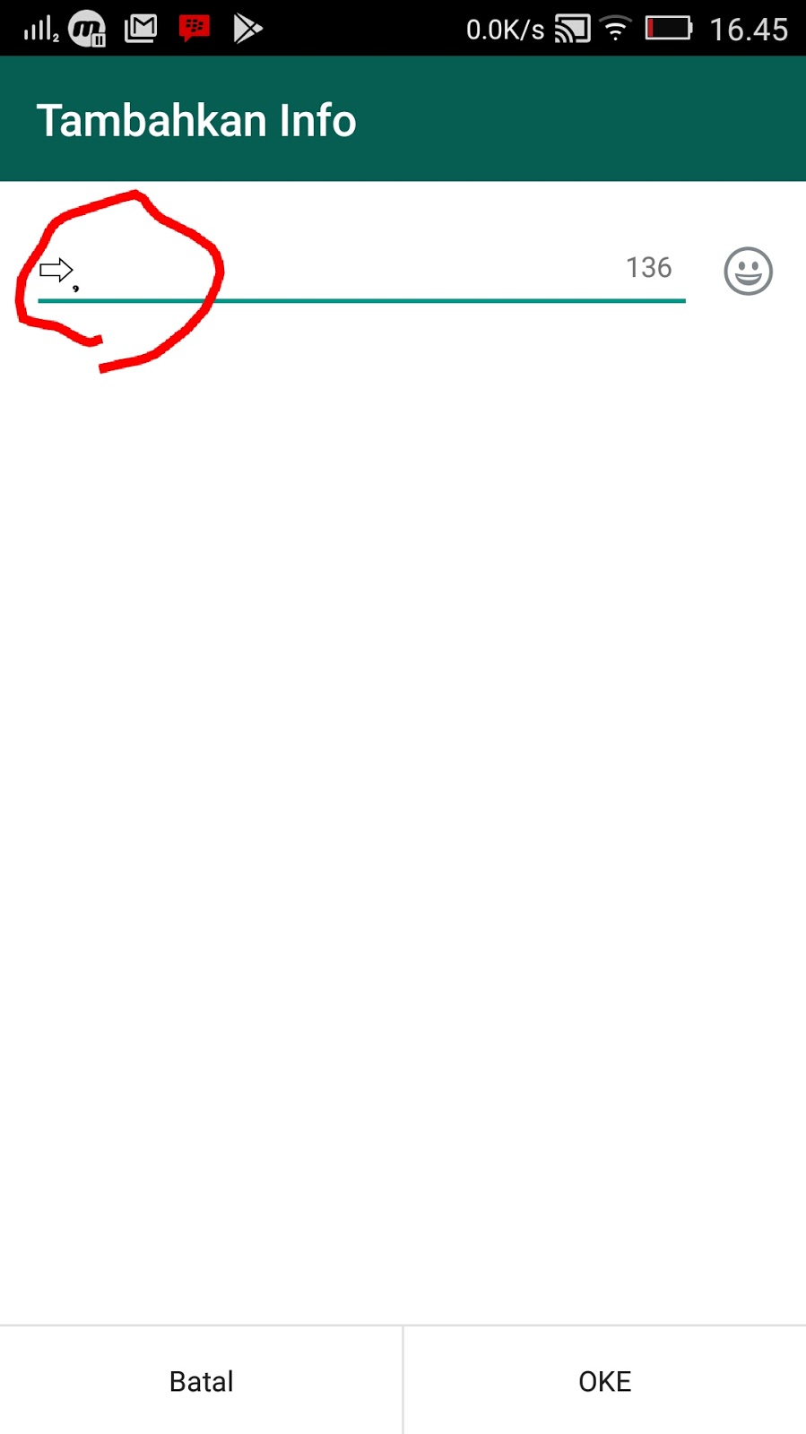 Tutorial sukaku Cara Membuat Status Kosong di Whatsapp