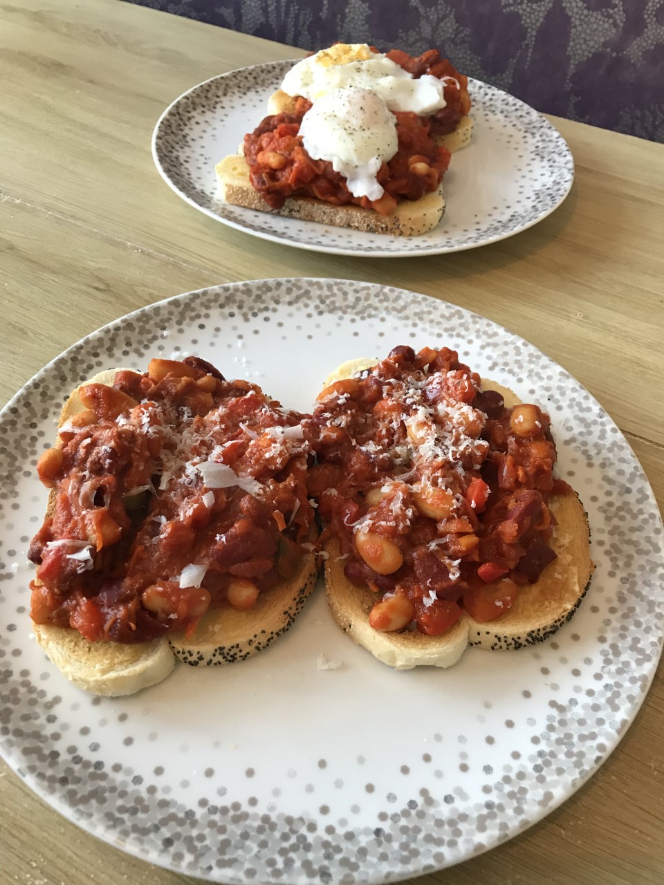 Bistro Becs and Family Smoky Chorizo Beans on Toast