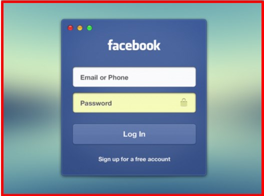 facebook log in