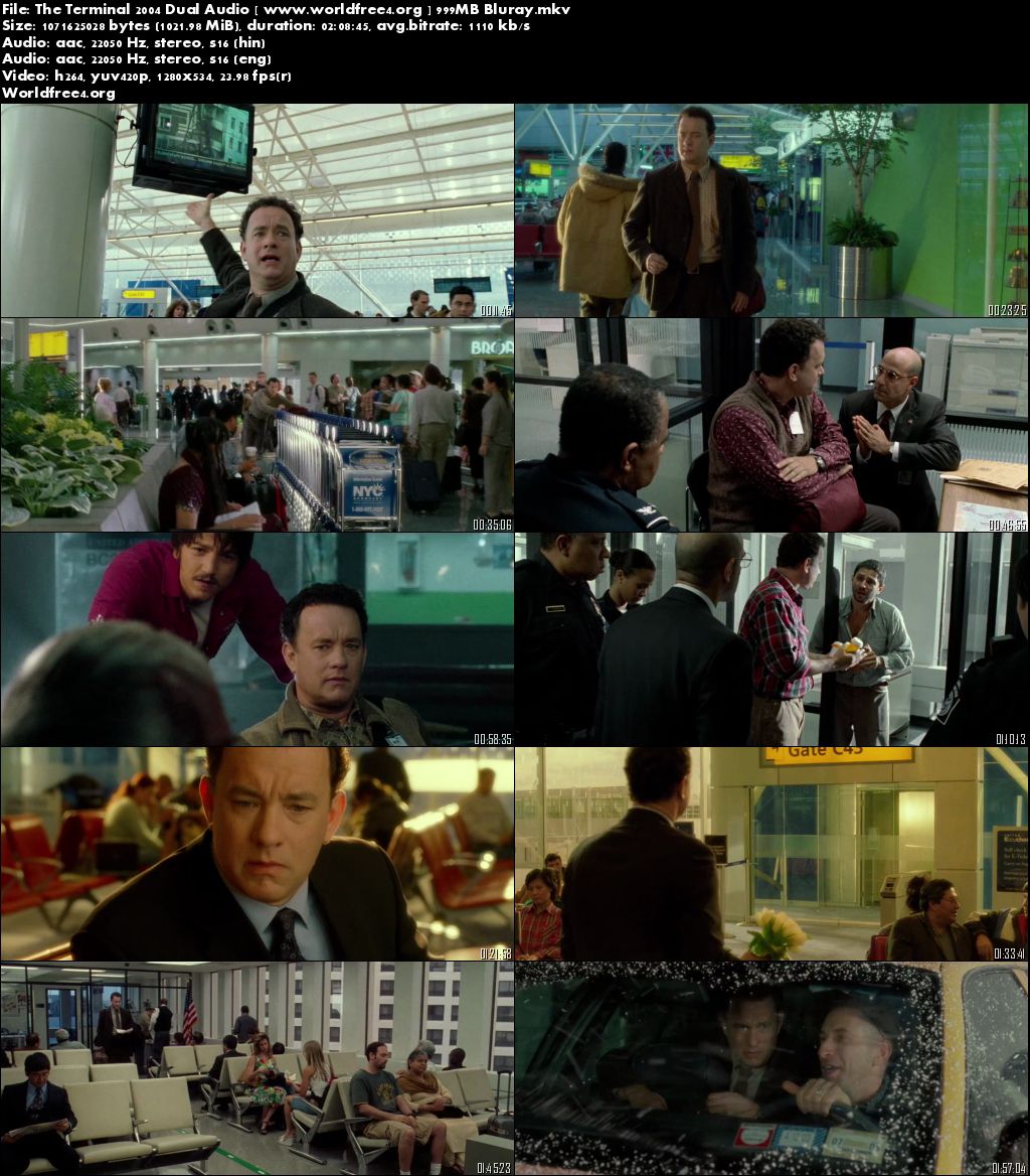 The Terminal 2004 BluRay Hindi 999MB Dual Audio 720p Download
