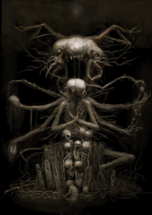 A mistura de HR Giger e HP Lovecraft nas sombrias ilustrações de terror de Delic Saike Delic Saike deviantart artstation arte ilustrações sombrias terror infernal hp lovecraft hr giger