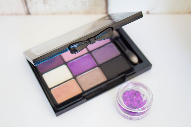 Les Yeux Monday Shadow Challenge : Mauve & Paillettes :)