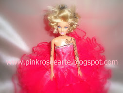 Barbie Tatuada Customizada Pink Rose