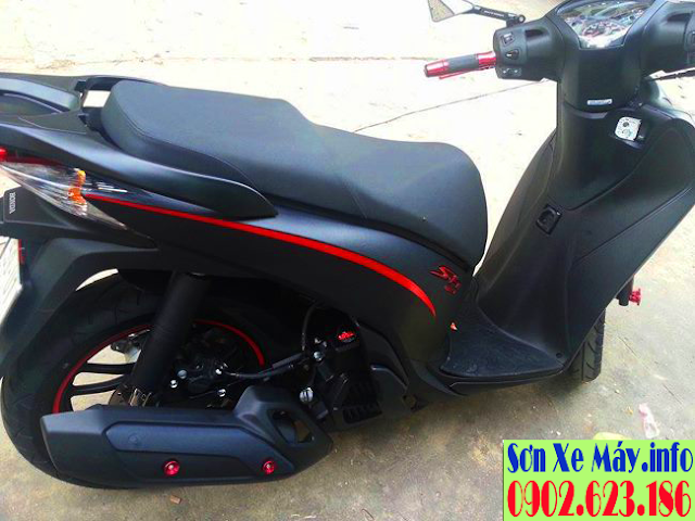 Honda Sh Việt sơn màu đen nhám cực đẹp và độc đáo