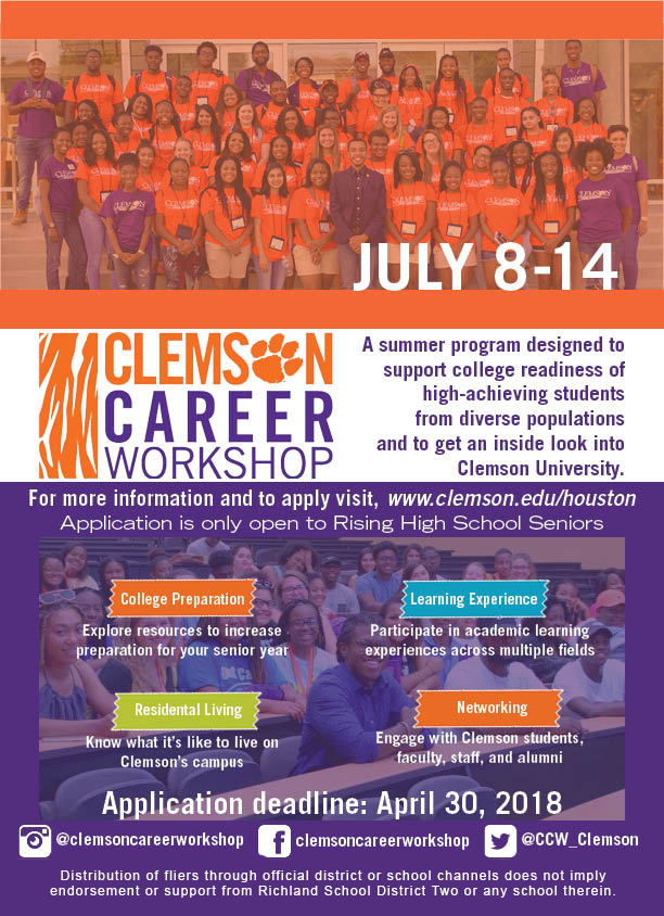 viking update clemson career workshop friday flyers clemson
