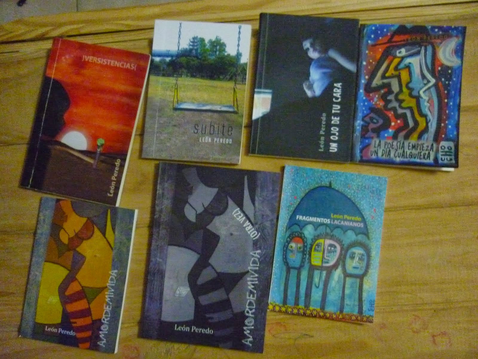 Mis libros de Poesía editados entre 2012 y 2014