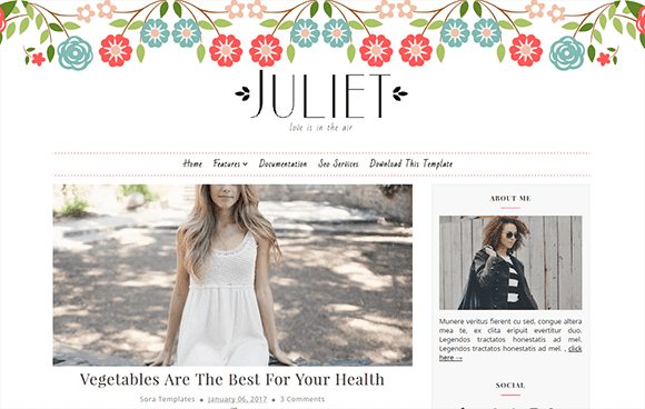 Juliet Blogger Templates