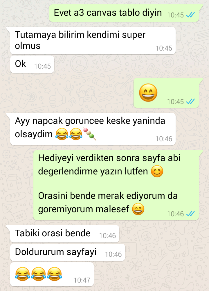 Müşterimin Mutluluğu :)