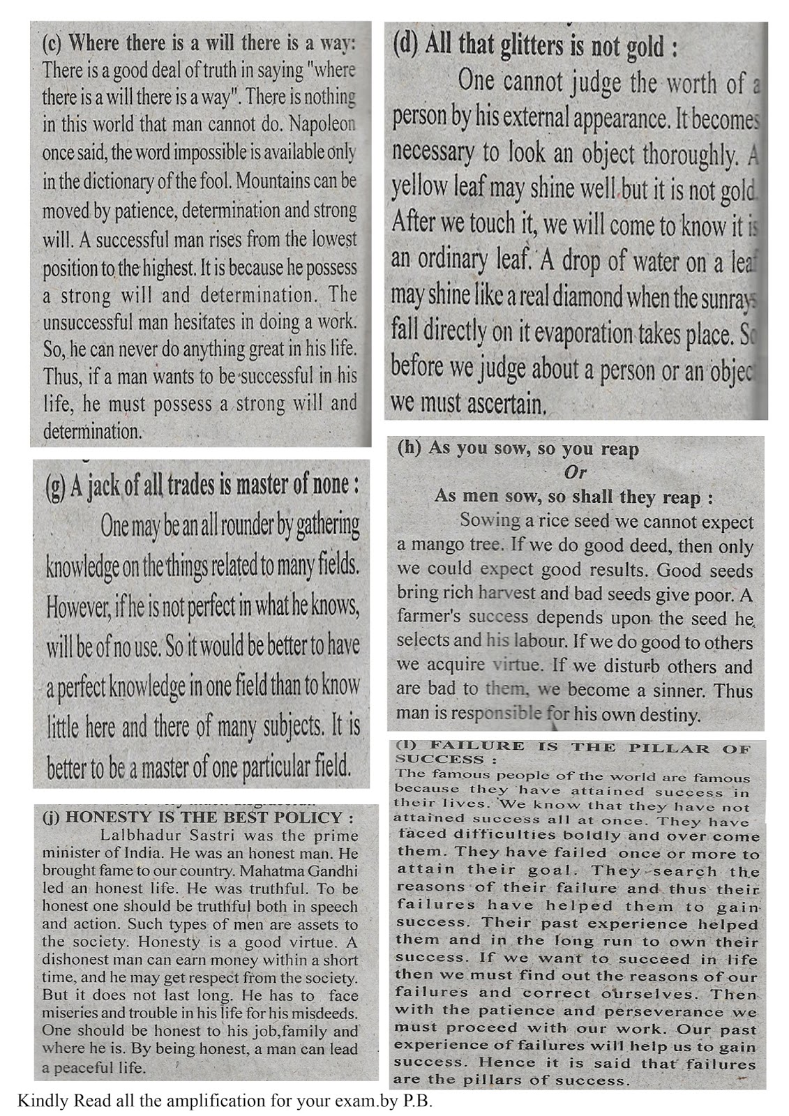 PODMESWAR HELP SECTOR Some important amplification for class 9