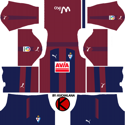SD Eibar 2017/18 - Dream League Soccer Kits