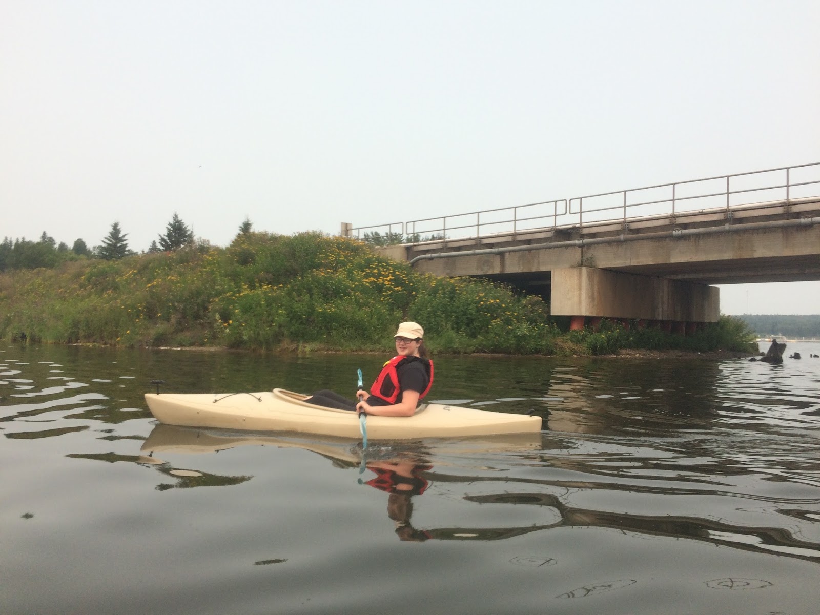 Paddling Near Edmonton, Alberta, Canada Moolight Bay, Lake Wabamun