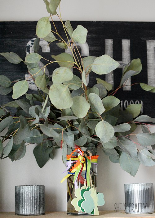 How to decorate your home for St Patrick's Day  |  seeded eucalyptus