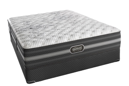 Simmons Beautyrest Dark Calista Mattress Together With A Two Soft Latex Topper For Herniated Discs.