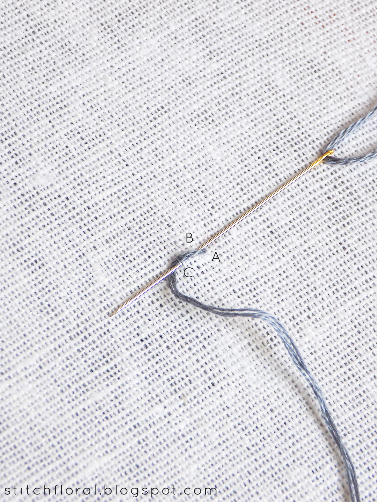 Rope stitch HowTo Stitch Floral