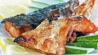 salmon-grilled salmon head
