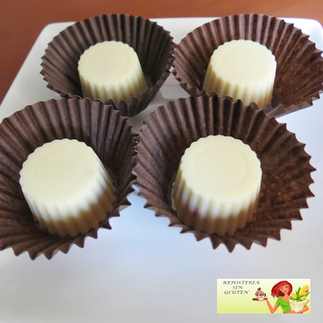 Repostería sin gluten BOMBONES DE CHOCOLATE BLANCO