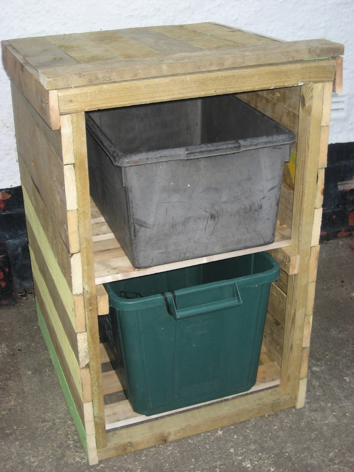 Tandie Langton Recycling storage boxes