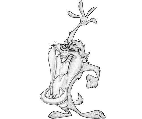 taz mania coloring pages - photo #18