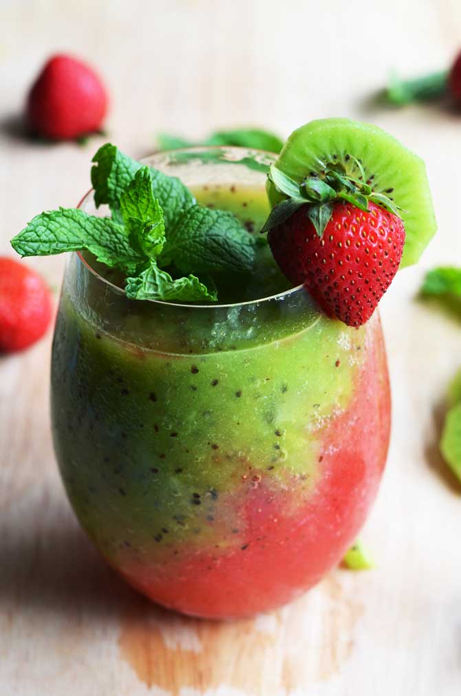 STRAWBERRY-KIWI FROZEN MOJITOS #STRAWBERRY-KIWI #FROZEN #MOJITOS