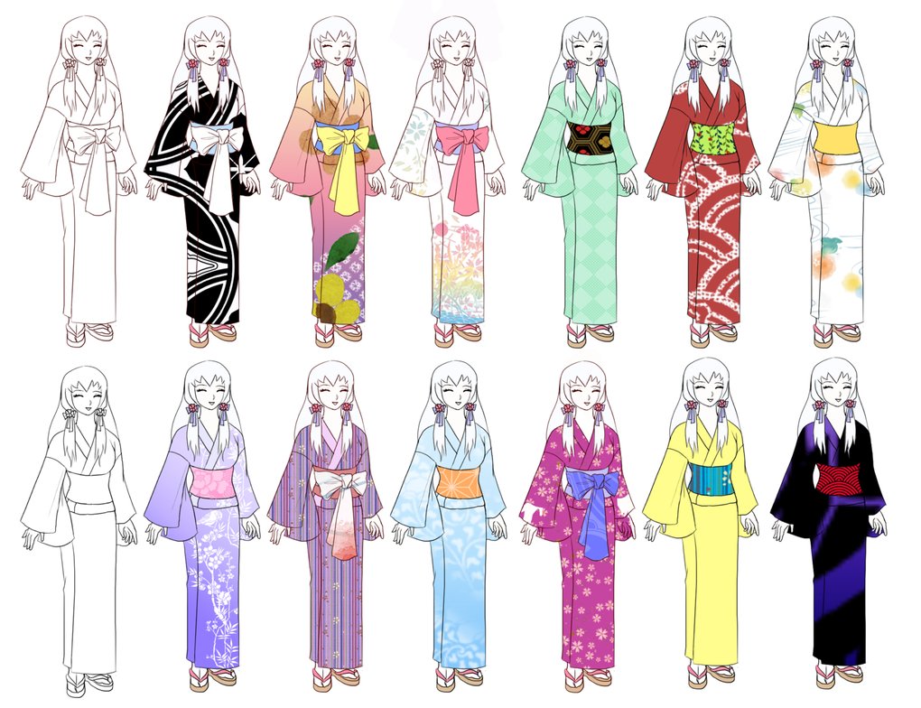Manu's Composition Learning. Difference between Kimono and Yukata.