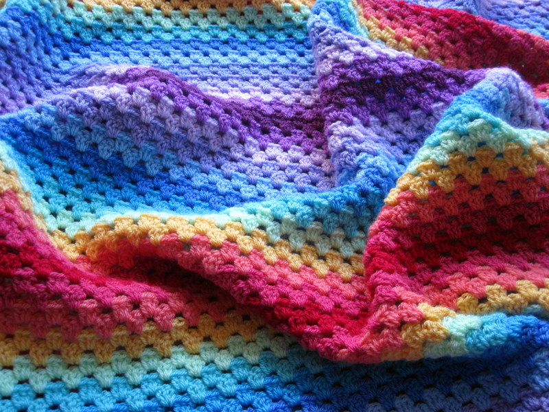 Crochet Therapy: Granny Stripe Blanket