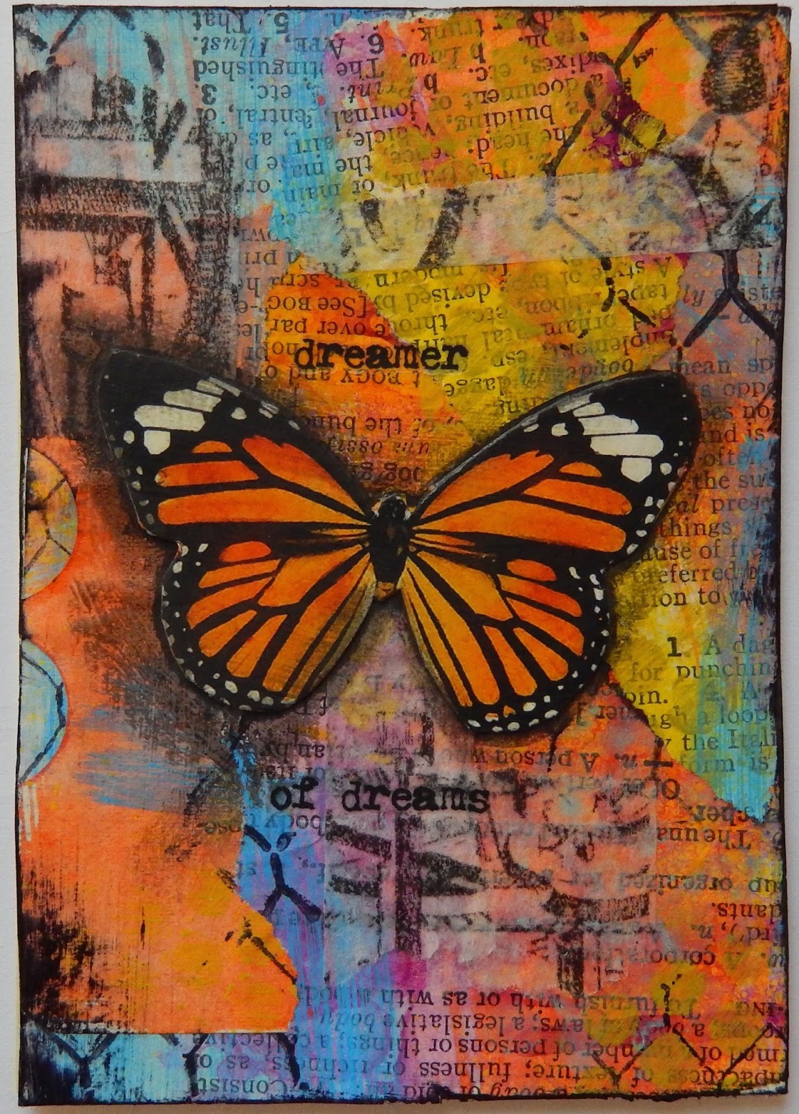 creatingwiththegirls: A few mixed media pieces for the day....