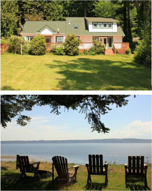 Camano Island View Home Nearly 4 Acres of Beauty Listed at 599,000